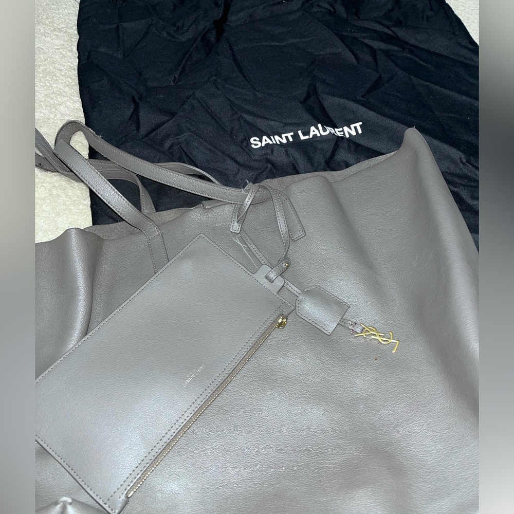 Saint Laurent shopping tote.